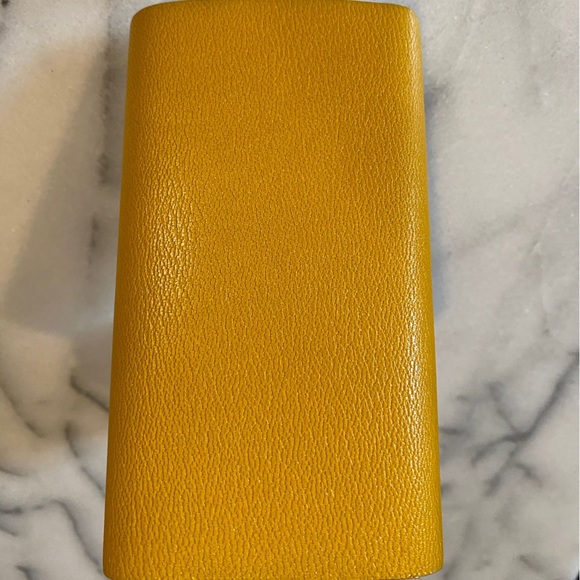 Hermes Yellow Leather Notepad - Picture 3 of 7